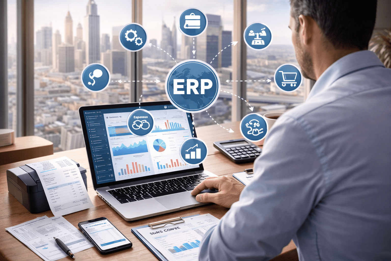 AI-Powered ERP Software Dashboard UAE